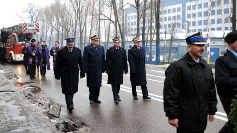 Ostanie pożegnanie byłego Komendanta Wojewódzkiego Straży Pożarnych w Katowicach st. bryg. w st. spocz. Tadeusza Baniaka
