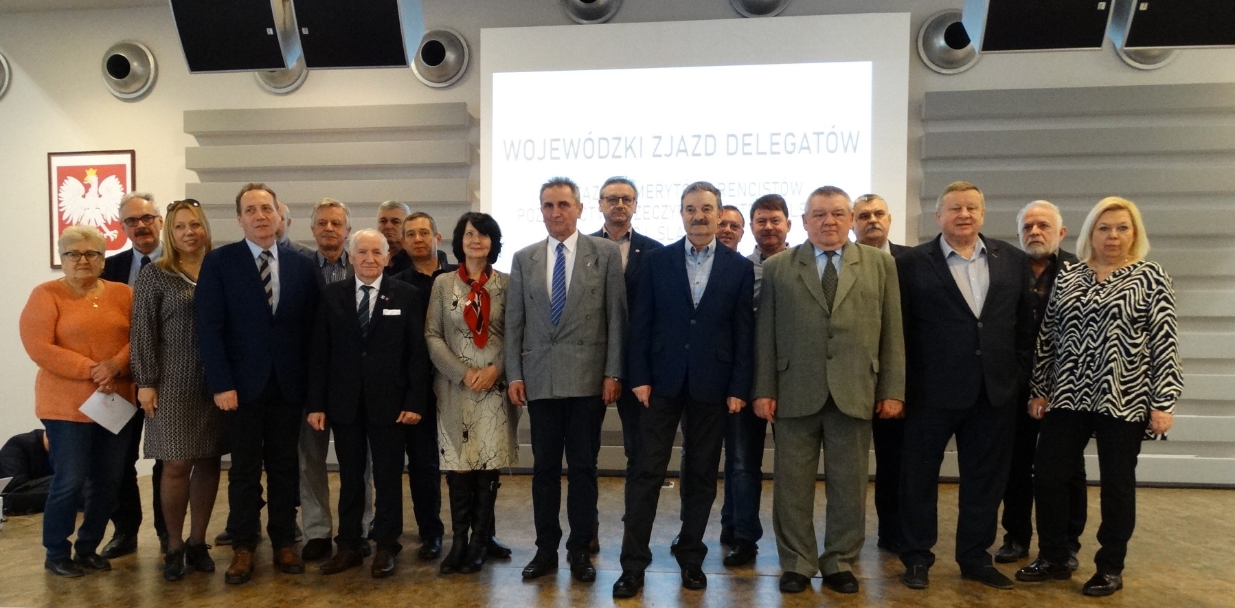 Delegaci Koła nr 8 w Częstochowie na Zjeździe Delegatów ZEiRP RP w Mysłowicach.