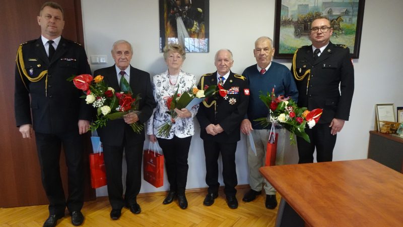 Jubileusze 80-lecia życia emerytów PSP w Częstochowie.