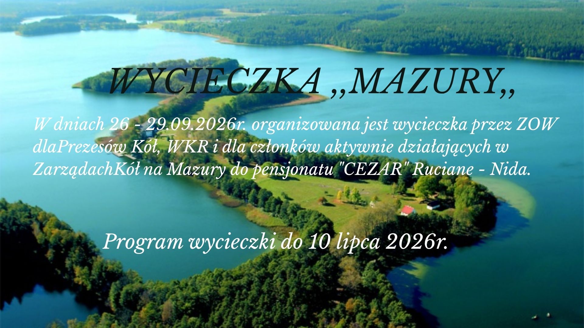 Wycieczka ,,Mazury,,